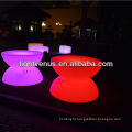 new Ipad control factory direct sale rechargeable color changing large round outdoor table